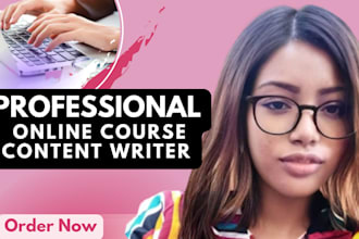 create content for any type of online course