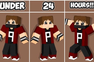 do minecraft logo sketch under 24 hours