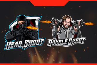 make mascot logo for twitch, youtube, podcast