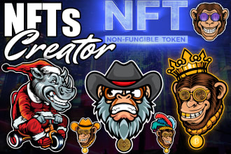 make unique nft collection illustration and pixel art design