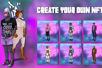 draw custom nft or mascot collection