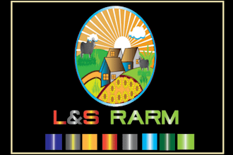 make a natural irrigation agriculture and farm logo design