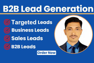 do b2b lead generation, business leads and valid email list by using linkedin