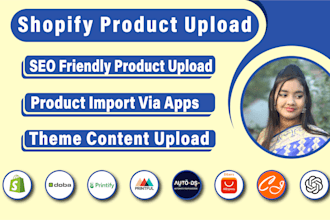 do shopify product listing and become data entry VA