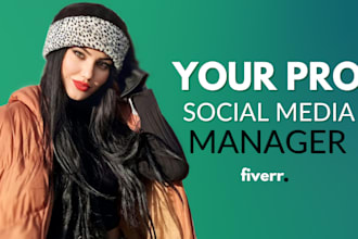be your social media marketing manager and content creator