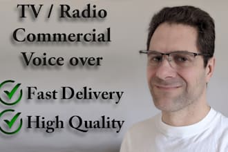 voice your TV or radio commercial