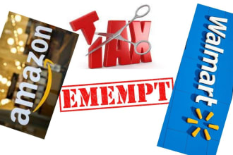 help you to get amazon and walmart tax exemption