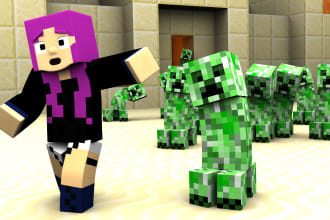 make you a Minecraft 3D Picture For Youtube