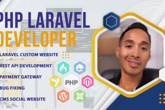 be your full stack PHP laravel web developer for responsive websites