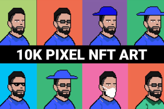 create 10k pixel nft art