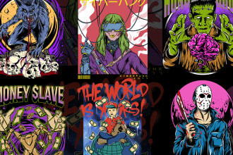 make tshirt design clothing design and sticker design