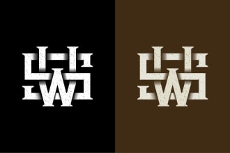 do symbolic monogram and minimal initial text logo