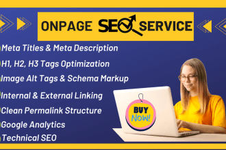 do wordpress onpage local seo, technical optimization and website audit