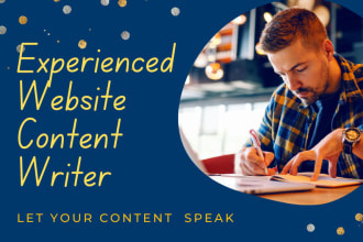be your website content writer, SEO website content