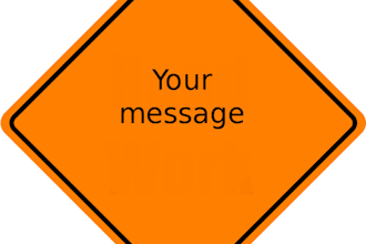 make your logo,message realistic on  board