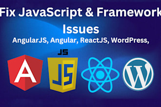 fix javascript, angularjs, angular, reactjs issues