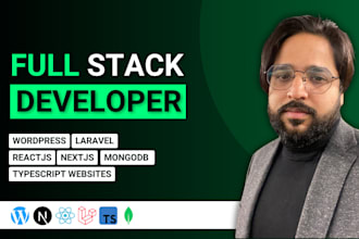 develop your nextjs, reactjs, laravel, wordpress, mongodb typescript websites