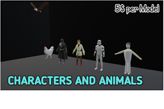 create 3d characters and models