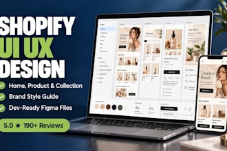 be your dedicated shopify ui ux designer for ecommerce stores