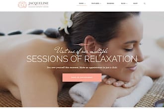 create a makeup beauty salon, spa, cosmetic, fashion website