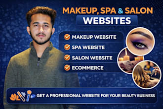 create a makeup beauty salon, spa, cosmetic, fashion website