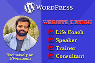 create a website for speakers, trainers, coaches, consultant