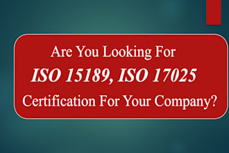 provide iso 15189 and iso 17025 certification