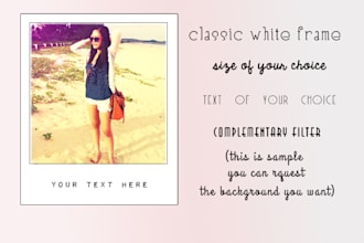 make you 3 polaroid style  photos