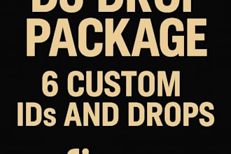 create you a dj drops package of 6 ids