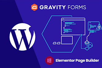 create responsive elementor website in wordpress including form building