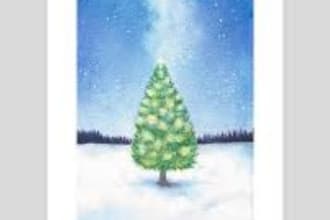 draw greeting, christmas, birthday card, postcard