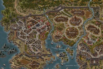 create your professional fantasy world, regional, city map