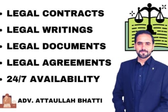 write legal contracts and agreements I am a business lawyer