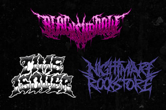 custom logo for your band metal, deathcore, hardcore, punk