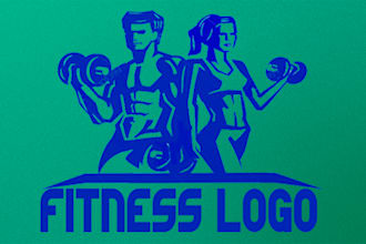 do a good looking athlete gym sport fitness logo design