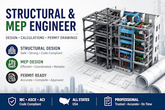 do mep and structural engineering and provide permit ready plans