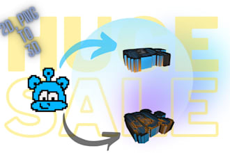 create logo from 2d to 3d