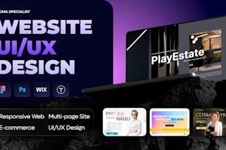 design a modern responsive website UI UX in figma