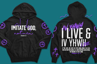 do graphic t shirt design or hoodie design