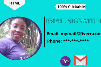 create html signature or clickable email signature