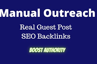 do guest post SEO backlinks by high quality blogger outreach