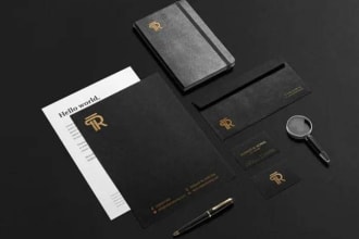 design modern minimalist luxury monogram business logo design