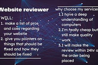 review your website and help you improve it