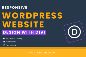 design a professional wordpress website with divi theme