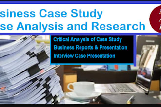 solve case study and case research analysis