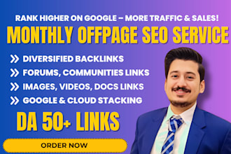 do monthly off page seo backlinks on high da websites with adv link building