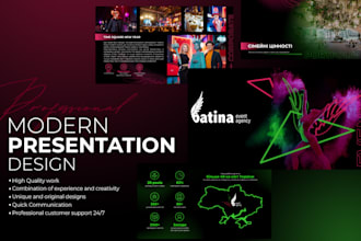 design creative, modern presentation