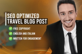 write SEO optimized travel blog post