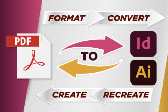 convert, PDF files indesign or illustrator