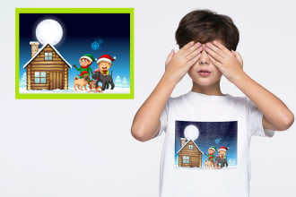 create cute and unique kid, baby t shirt designs